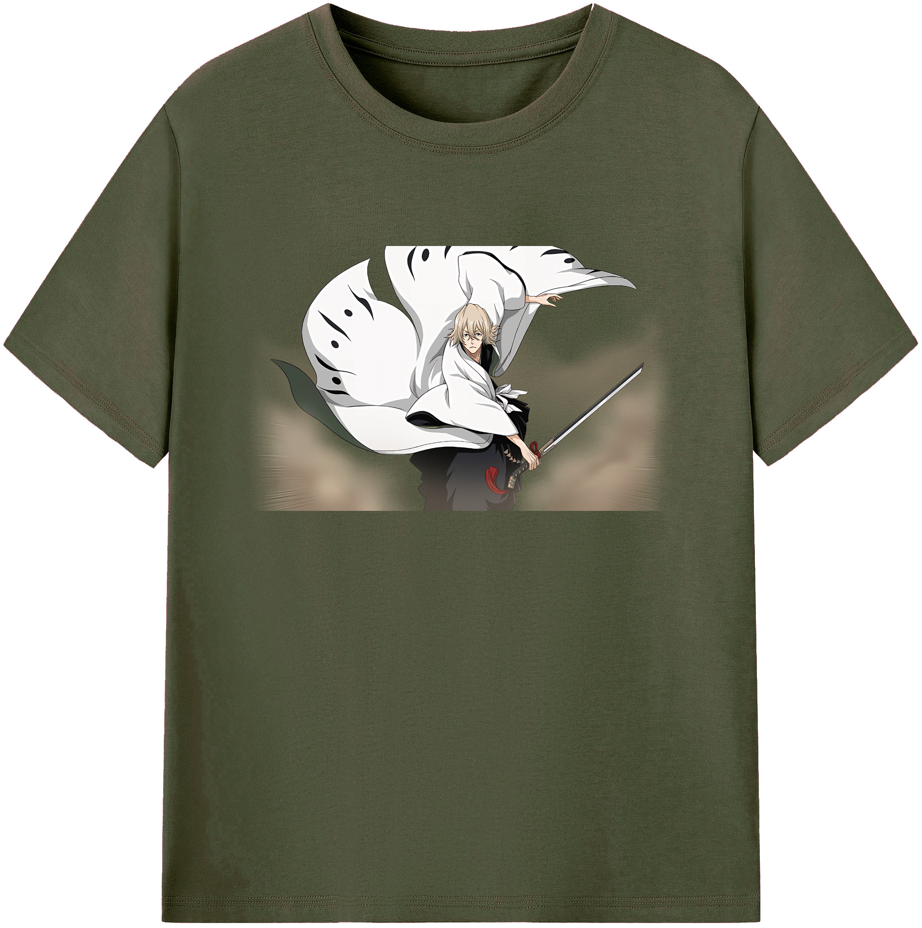 （画像用） "ブリーチ 浦原 喜助（うらはら きすけ） BLEACH Urahara Kisuke " 綿100％ メンズ半袖Tシャツ｜肌触りやわらか＆通気性